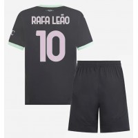 Fotbalové Dres AC Milan Rafael Leao #10 Dětské Alternativní 2024-25 Krátký Rukáv (+ trenýrky)